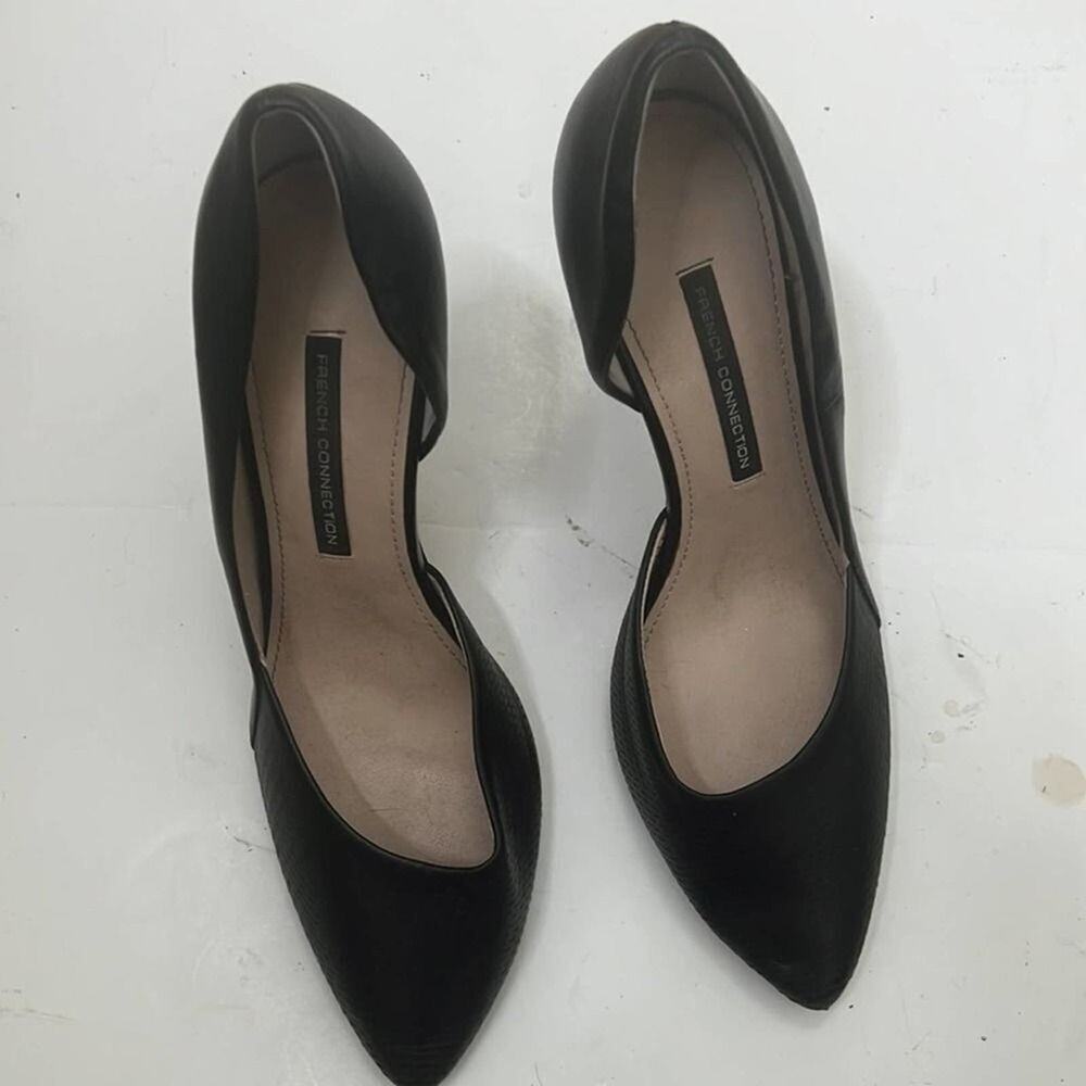 FRENCH CONNECTION MABEL D’ORSAY LEATHER SHOES SIZE 41